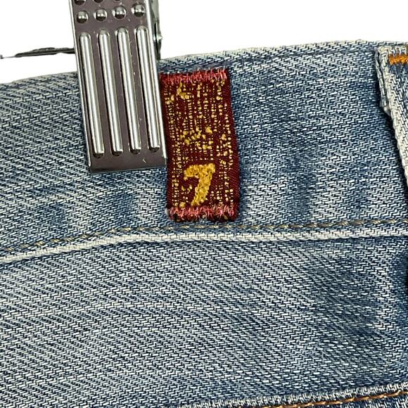 7 For All Mankind 7FAM Mens Slouchy Fit Button Fly Jeans Light Wash sz 36 x 31 - Picture 8 of 13